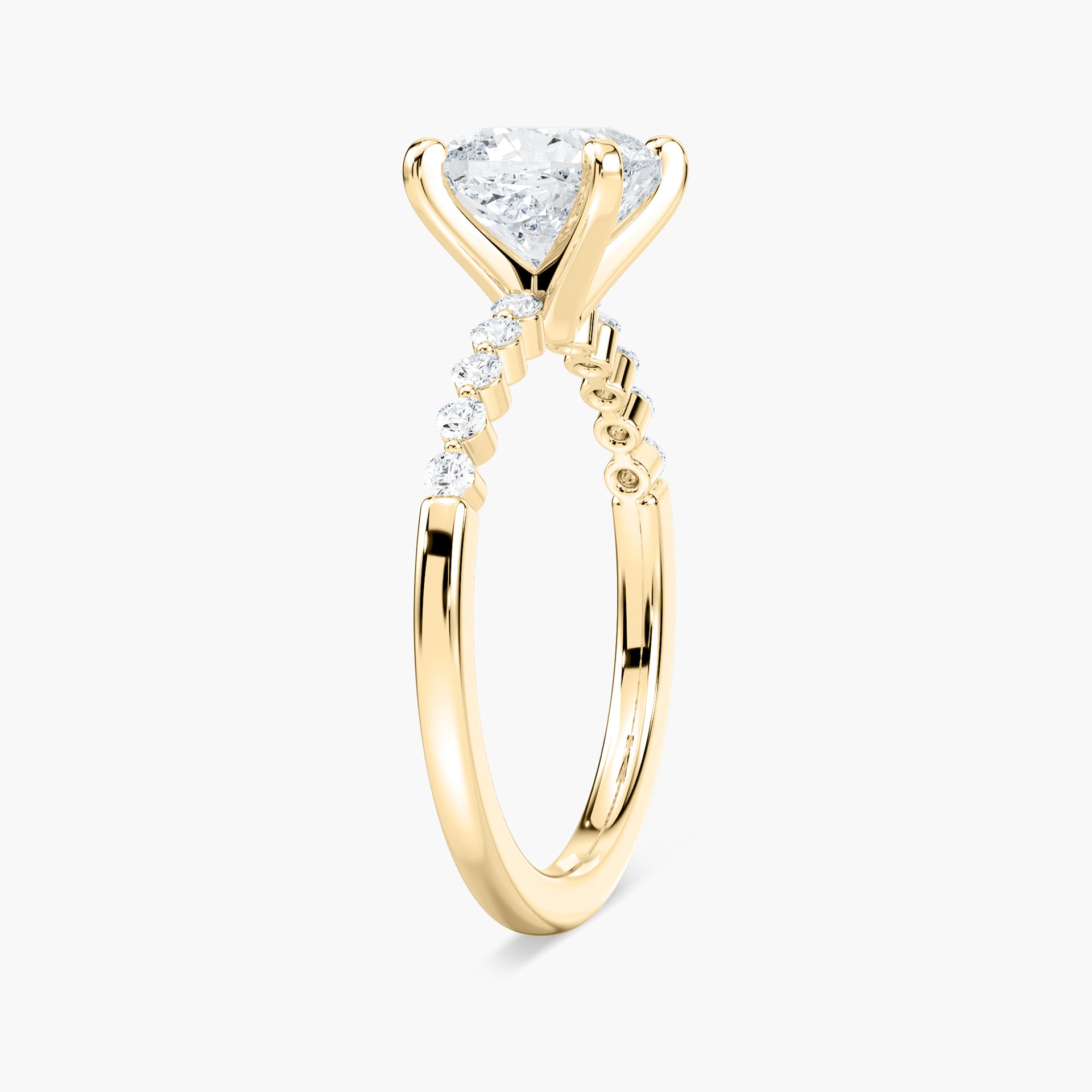 Willow Verlobungsring – Gelbgold