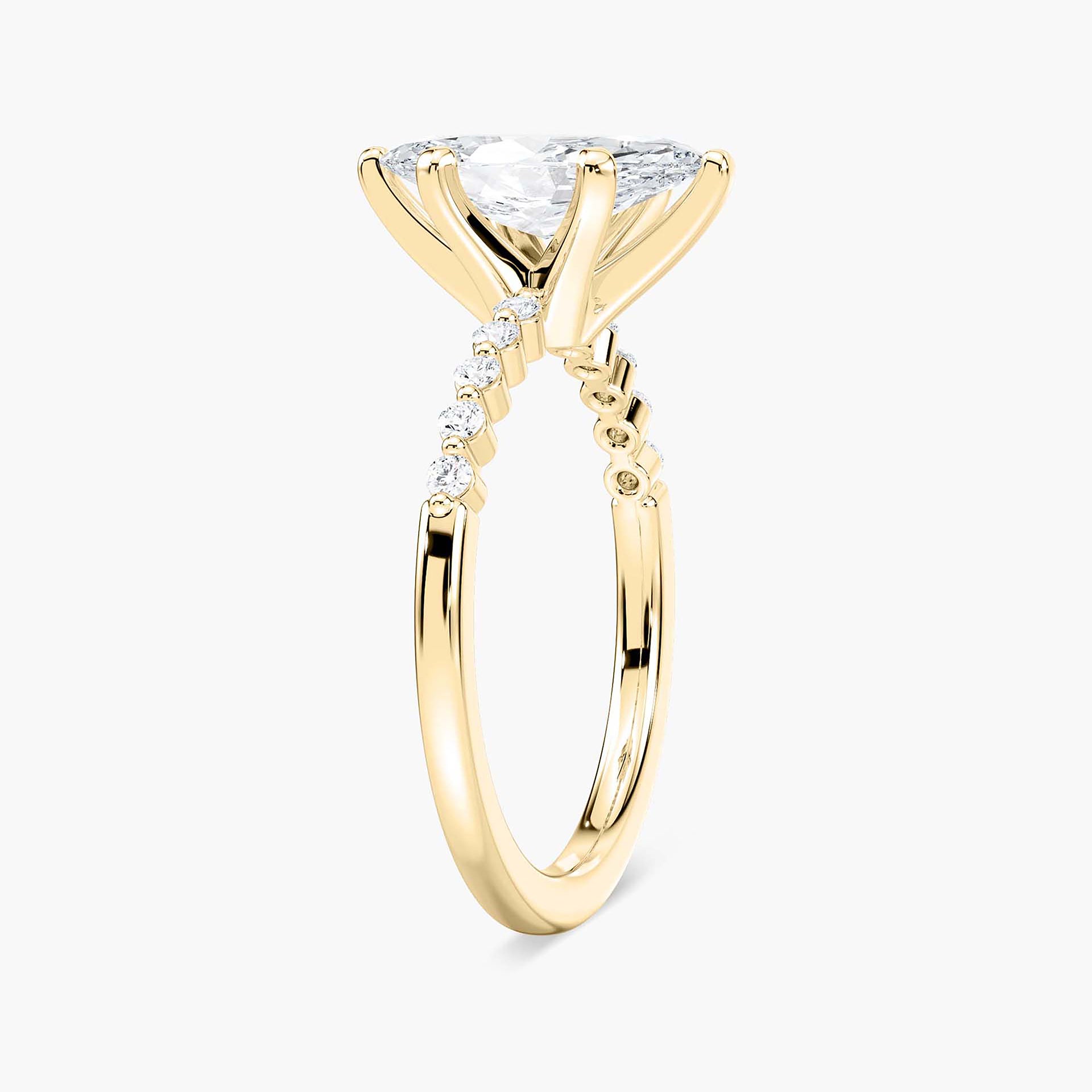 Willow Verlobungsring – Gelbgold