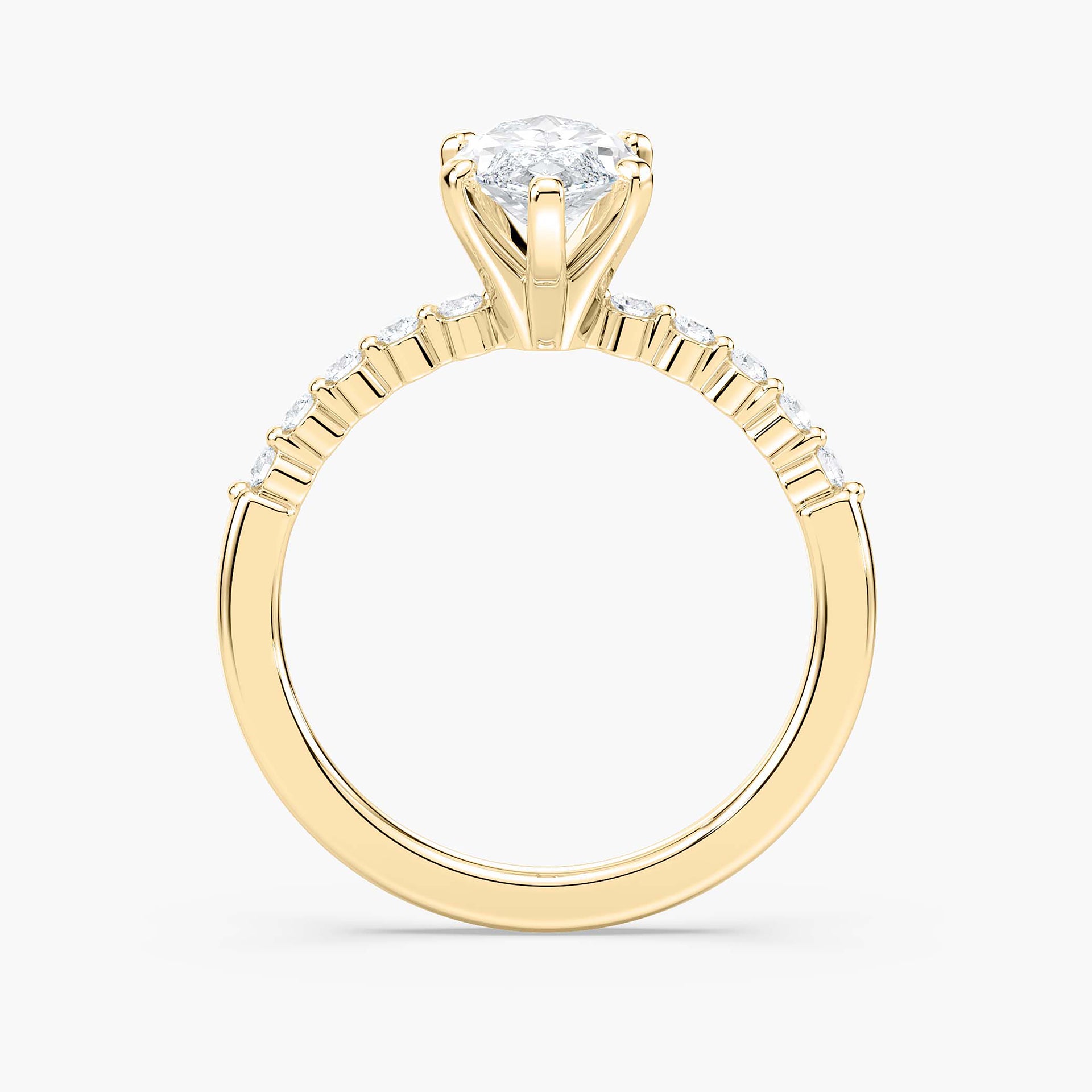 Willow Verlobungsring – Gelbgold