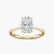 Willow Verlobungsring – Gelbgold