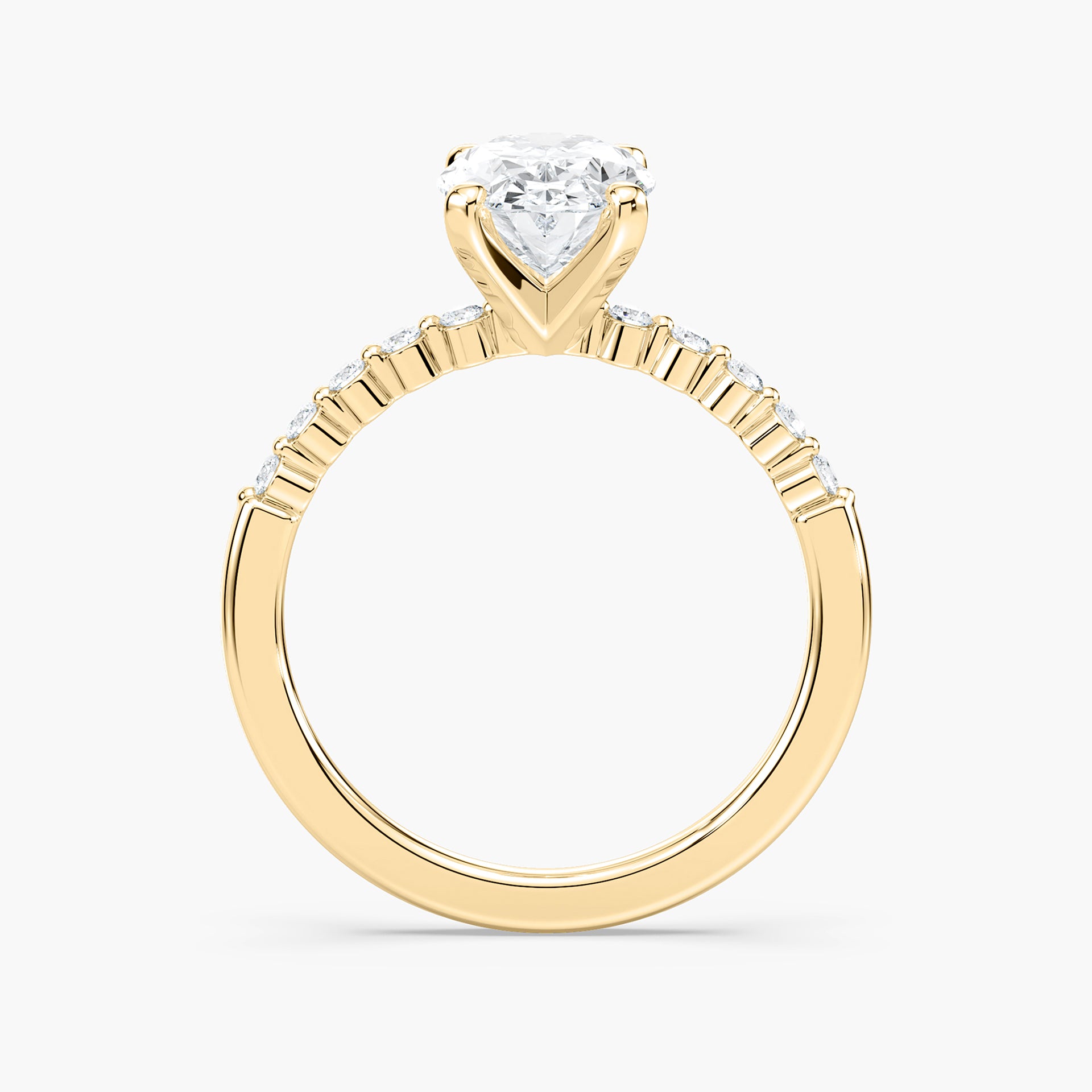 Willow Verlobungsring – Gelbgold