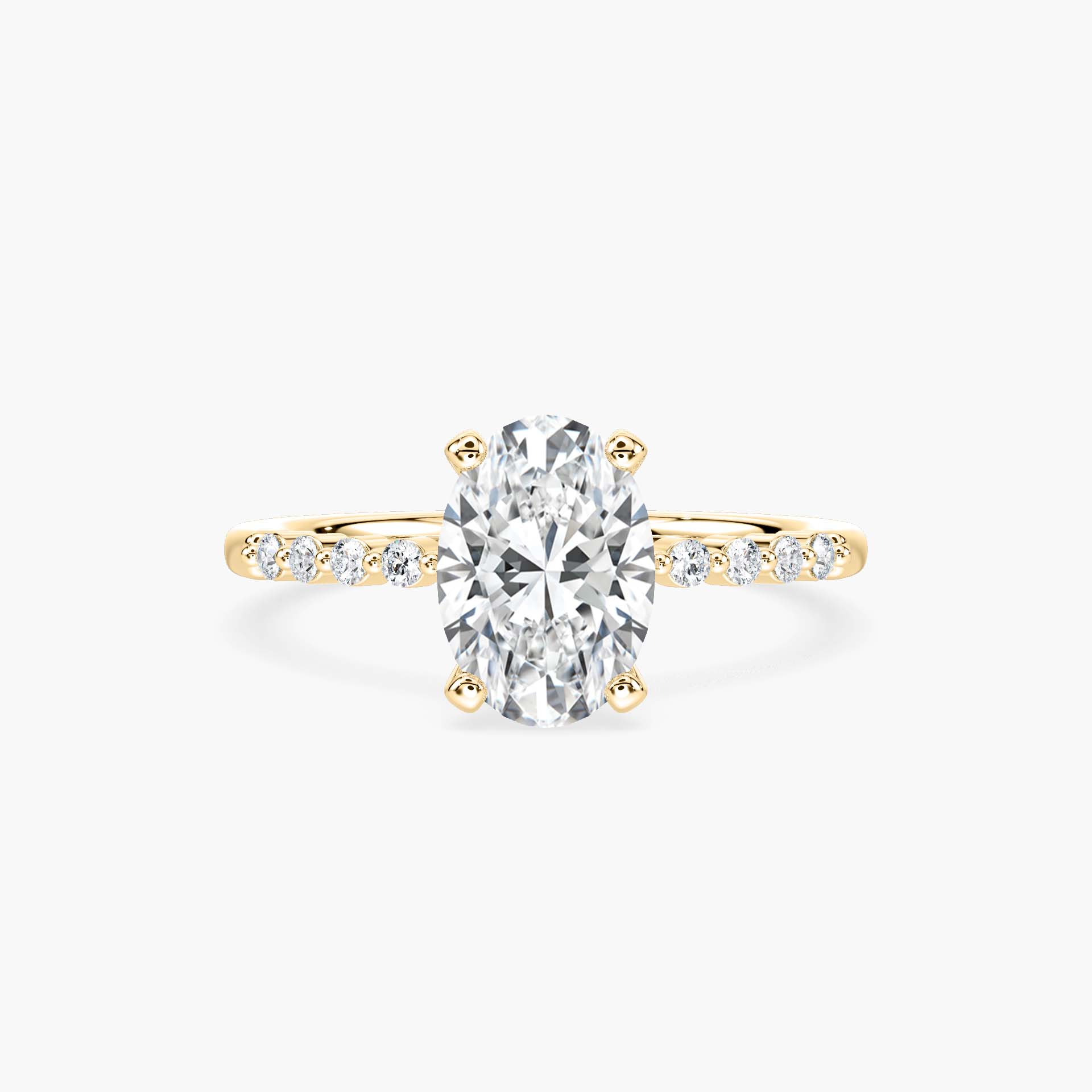 Willow Verlobungsring – Gelbgold