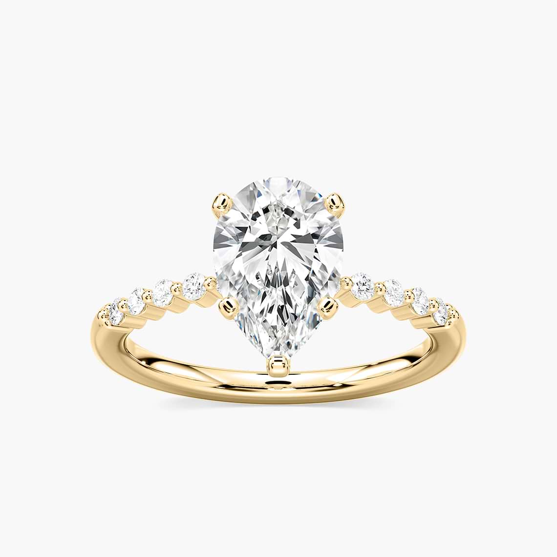 Willow Verlobungsring – Gelbgold