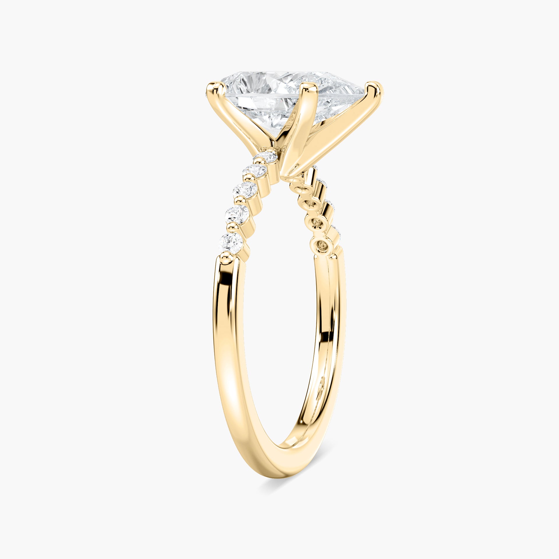 Willow Verlobungsring – Gelbgold