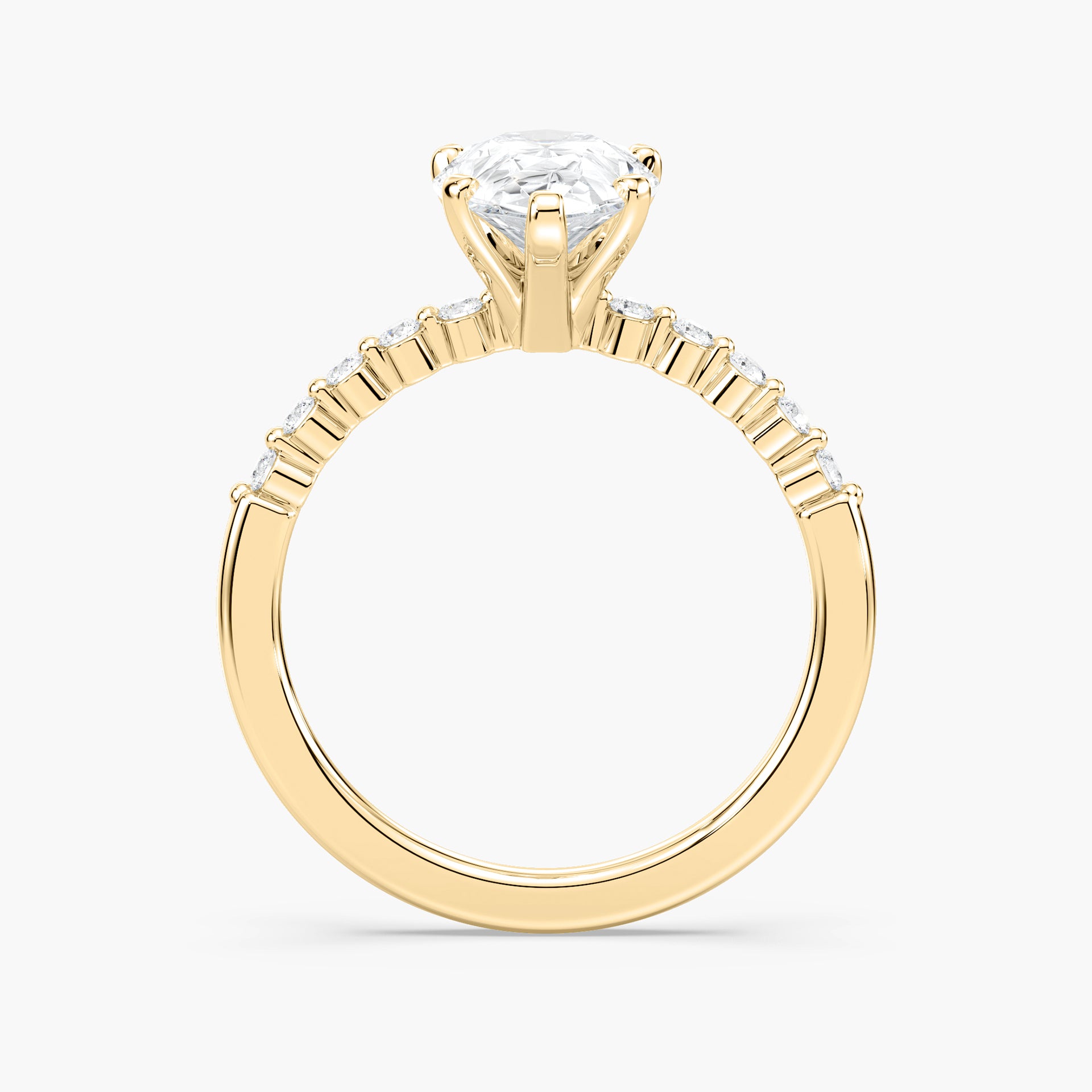 Willow Verlobungsring – Gelbgold