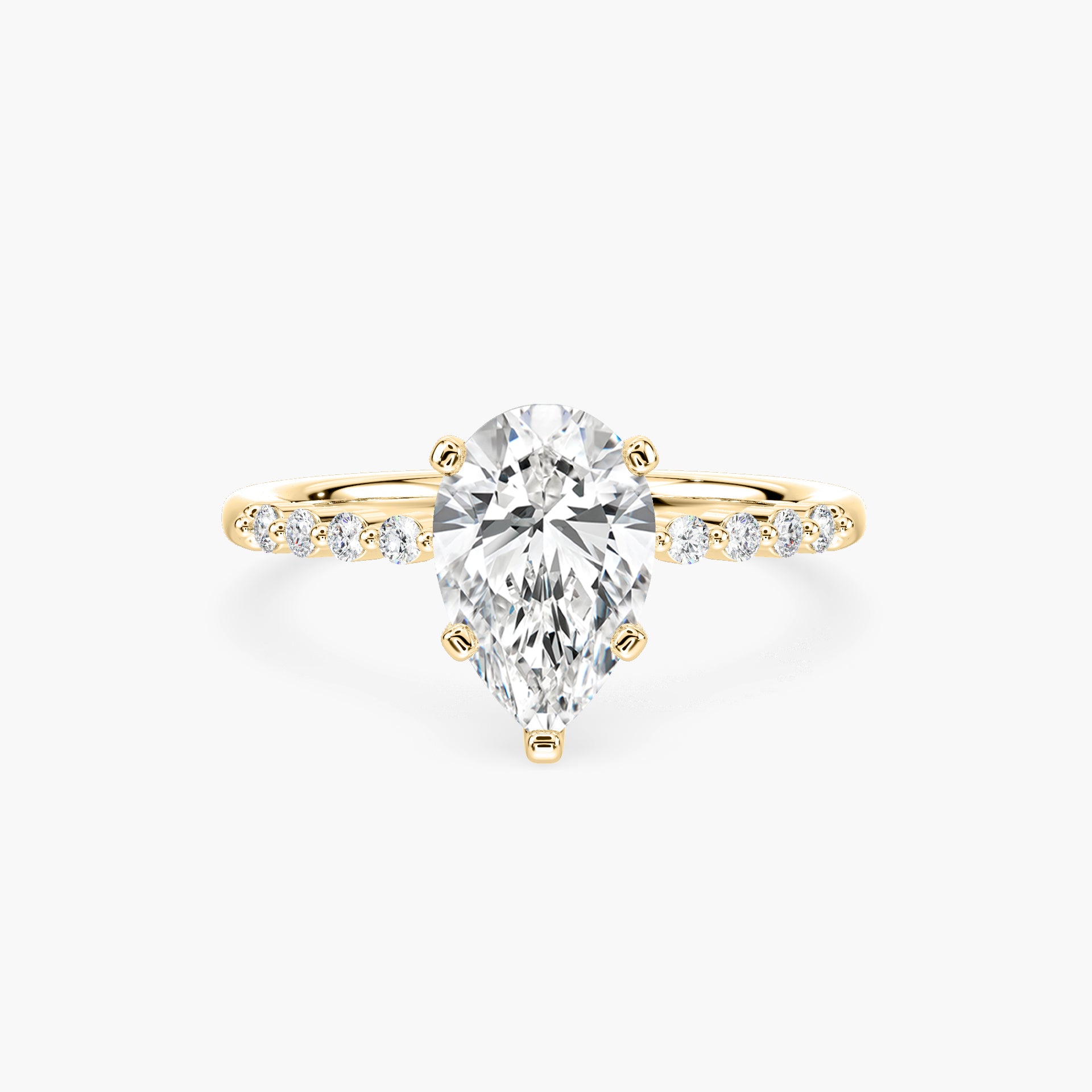 Willow Verlobungsring – Gelbgold