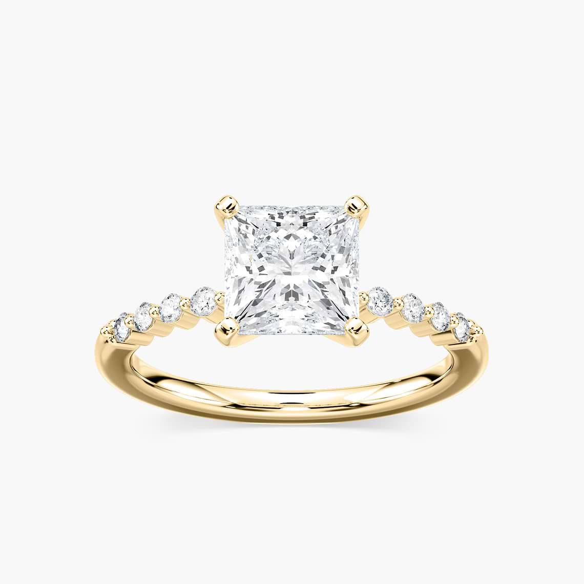 Willow Verlobungsring – Gelbgold