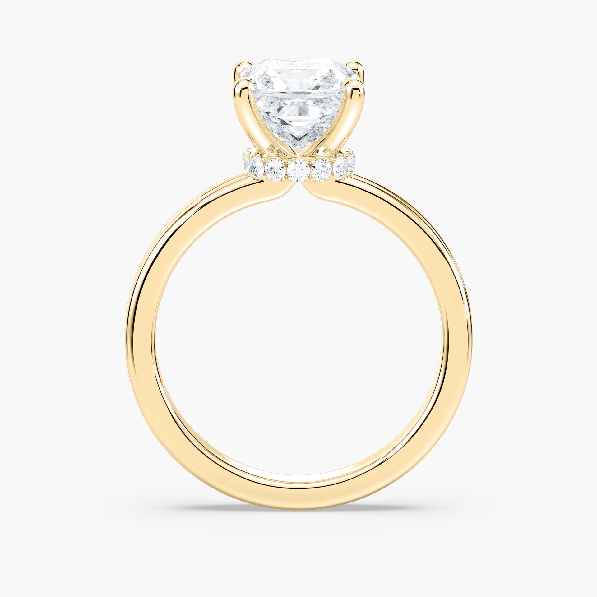 Willow Verlobungsring – Gelbgold
