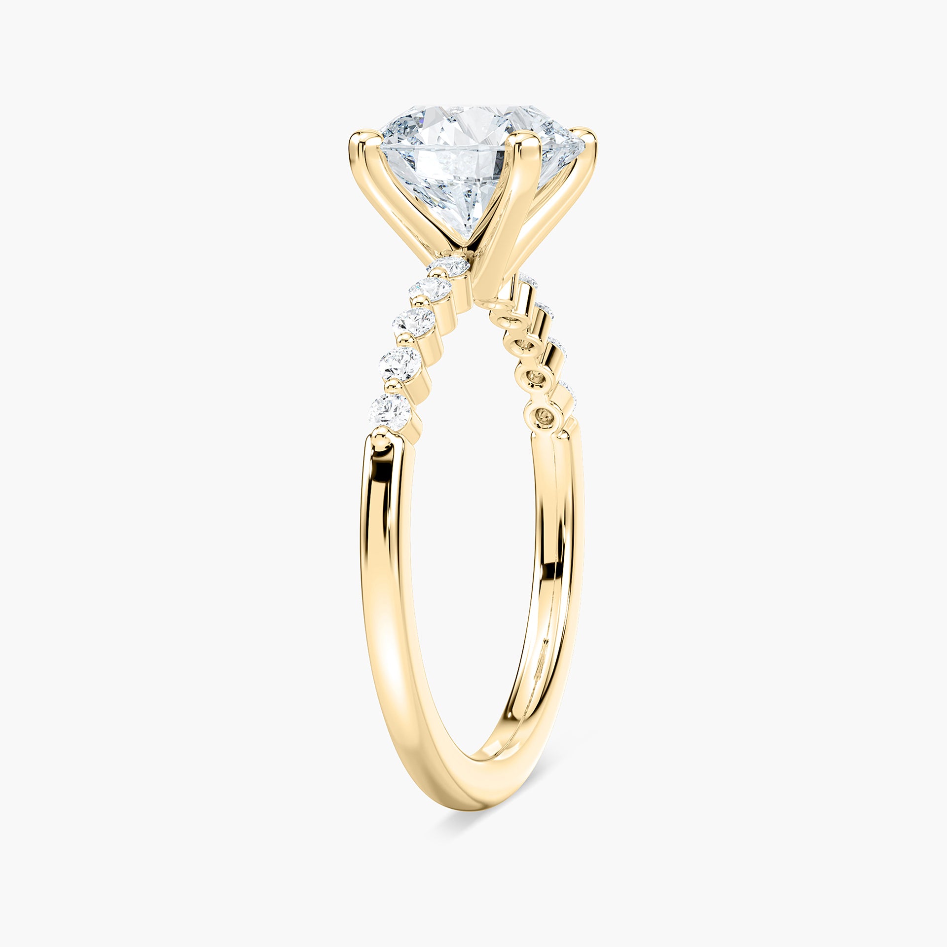 Willow Verlobungsring – Gelbgold