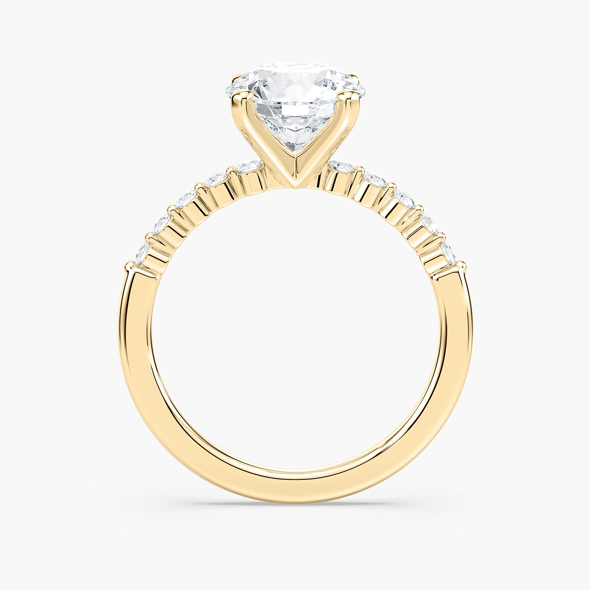 Willow Verlobungsring – Gelbgold