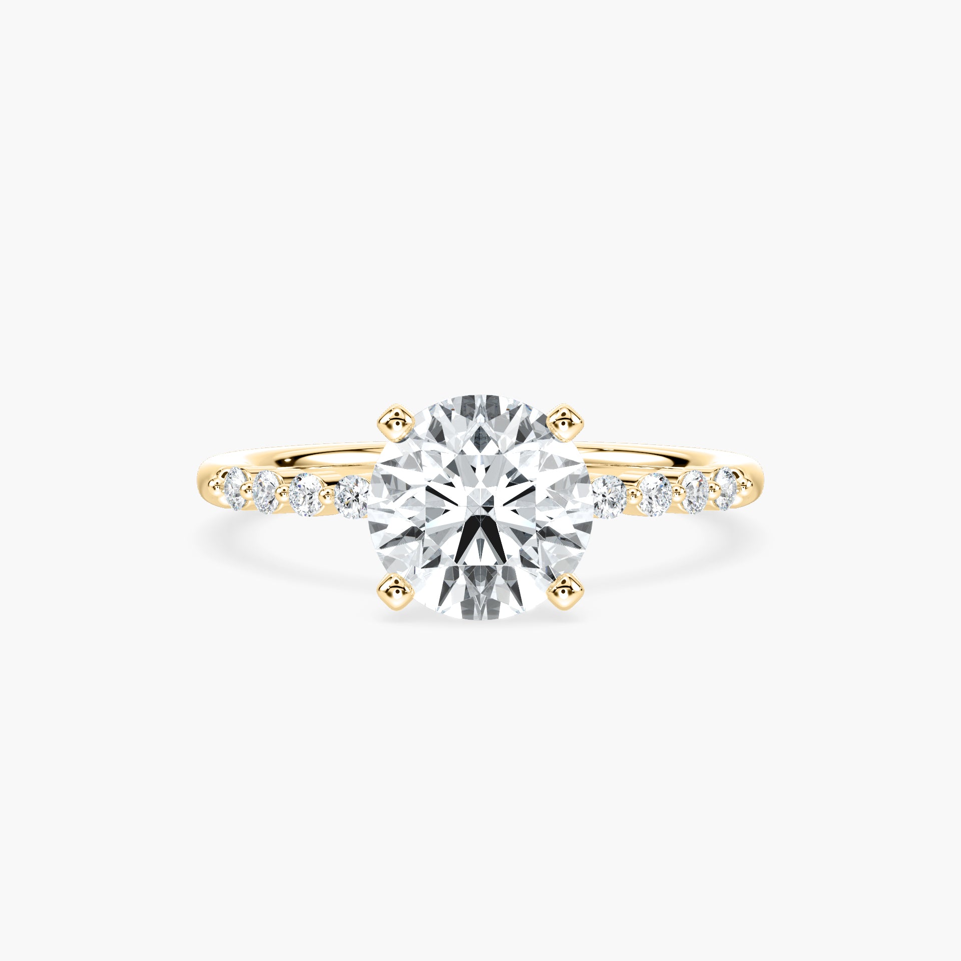 Willow Verlobungsring – Gelbgold