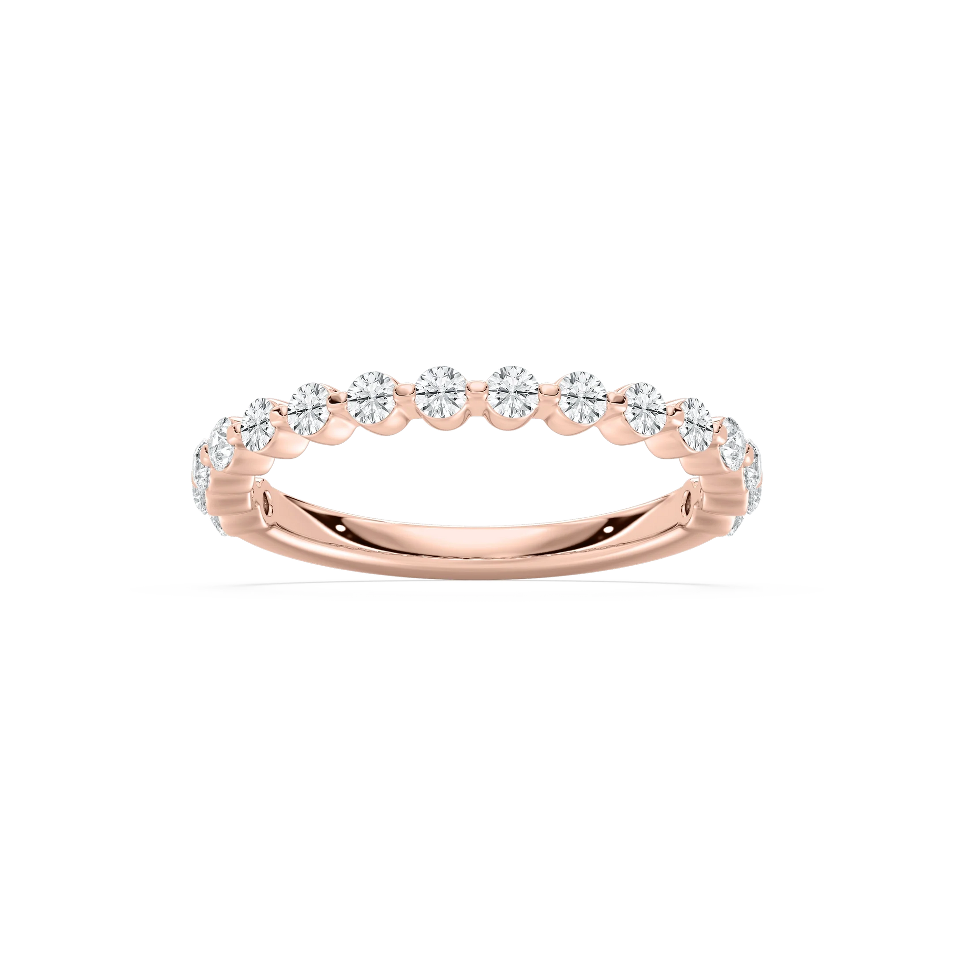 Lovea Willow Grand Trauring – Geteilte Krappen – Roségold