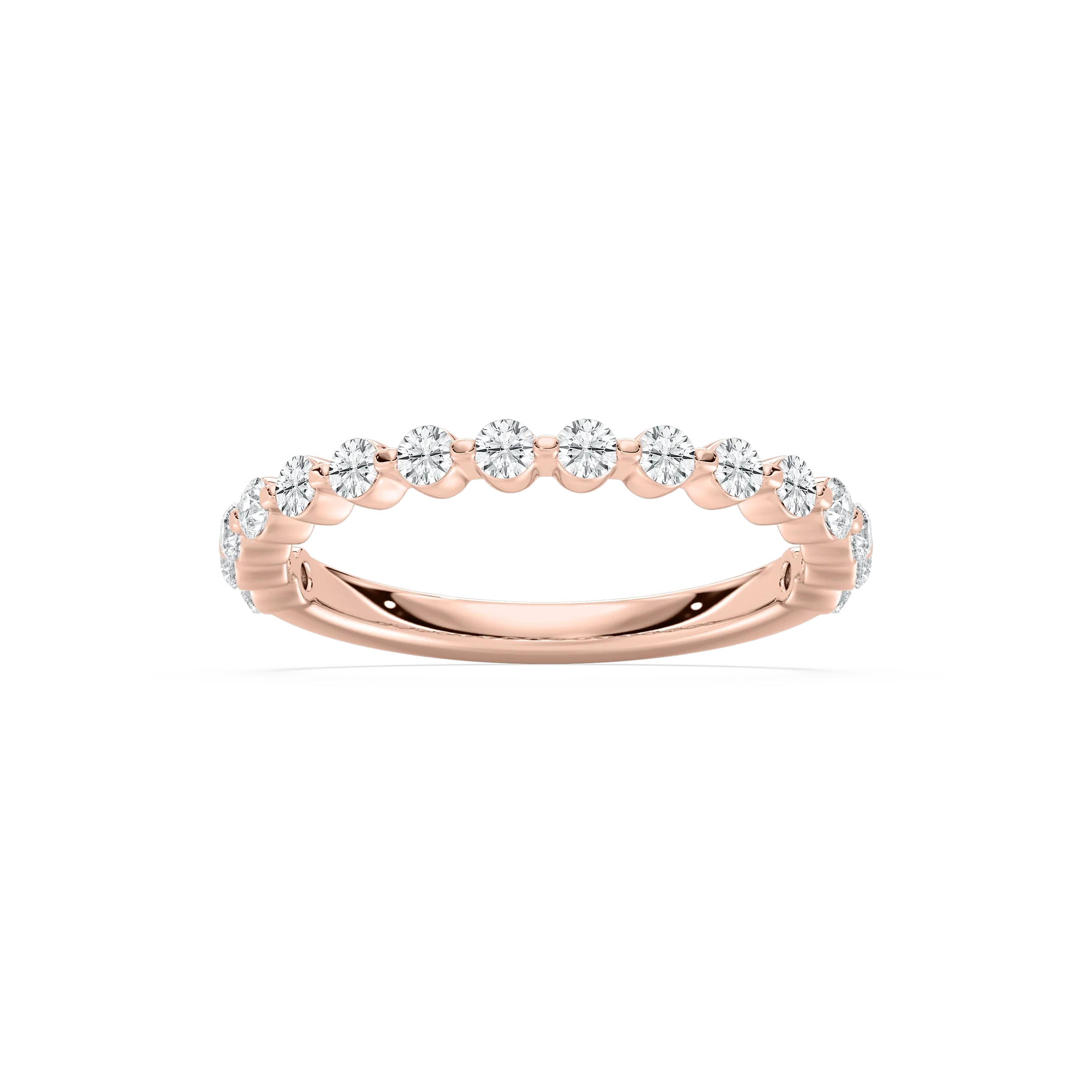 Lovea Willow Grand Trauring – Geteilte Krappen – Roségold