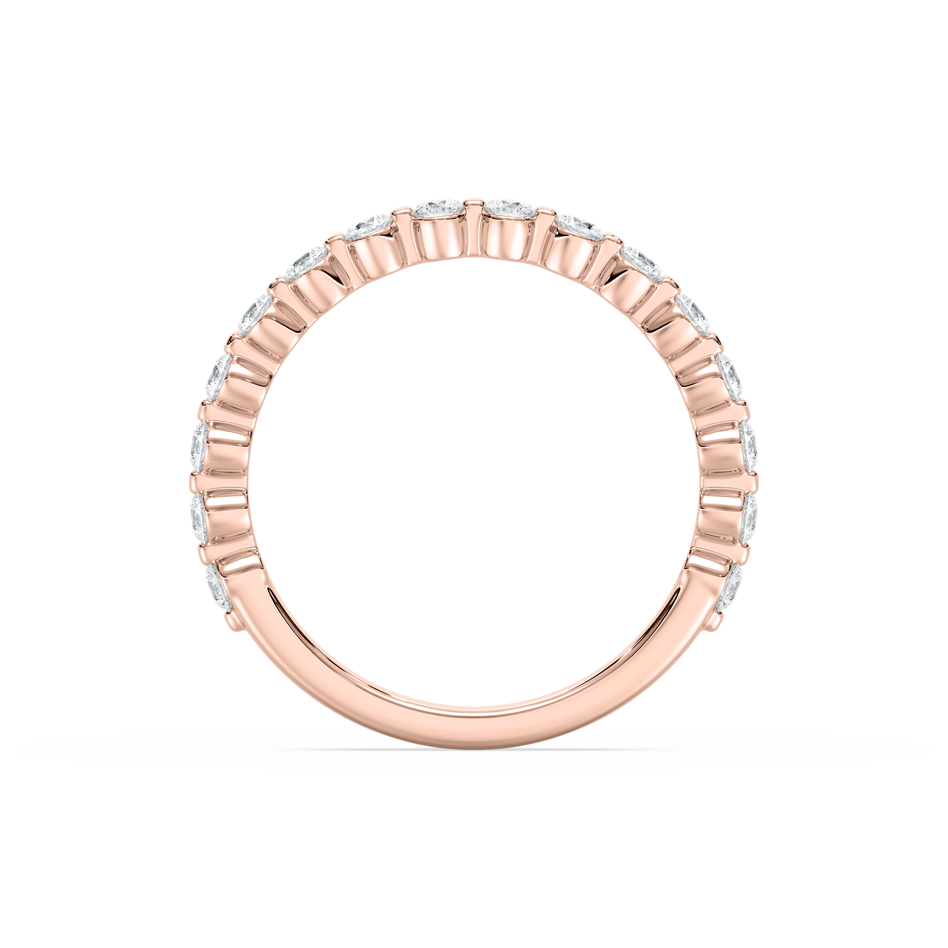 Lovea Willow Grand Trauring – Geteilte Krappen – Roségold