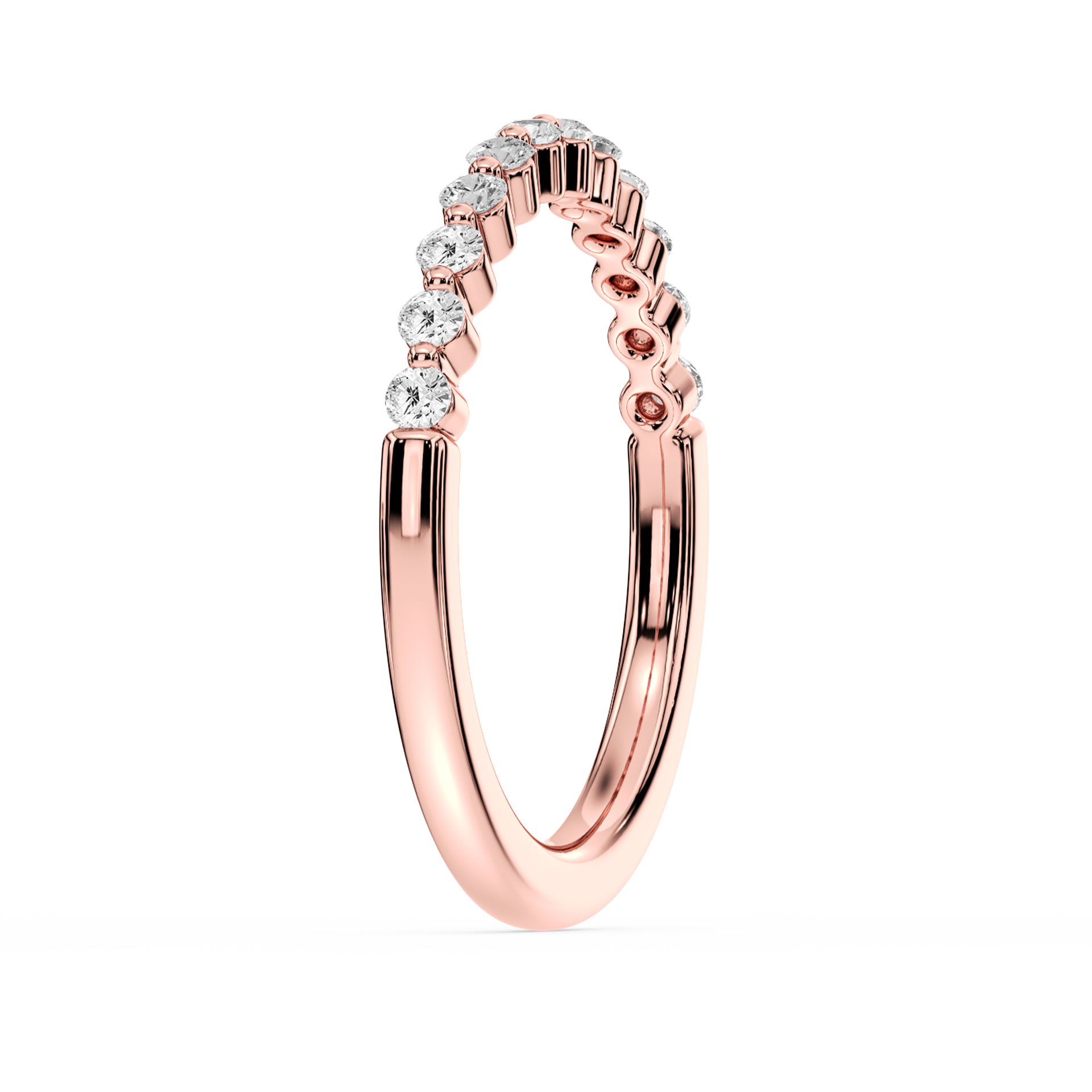 Lovea Willow Vorsteckring – Schwebende Brillanten – Roségold