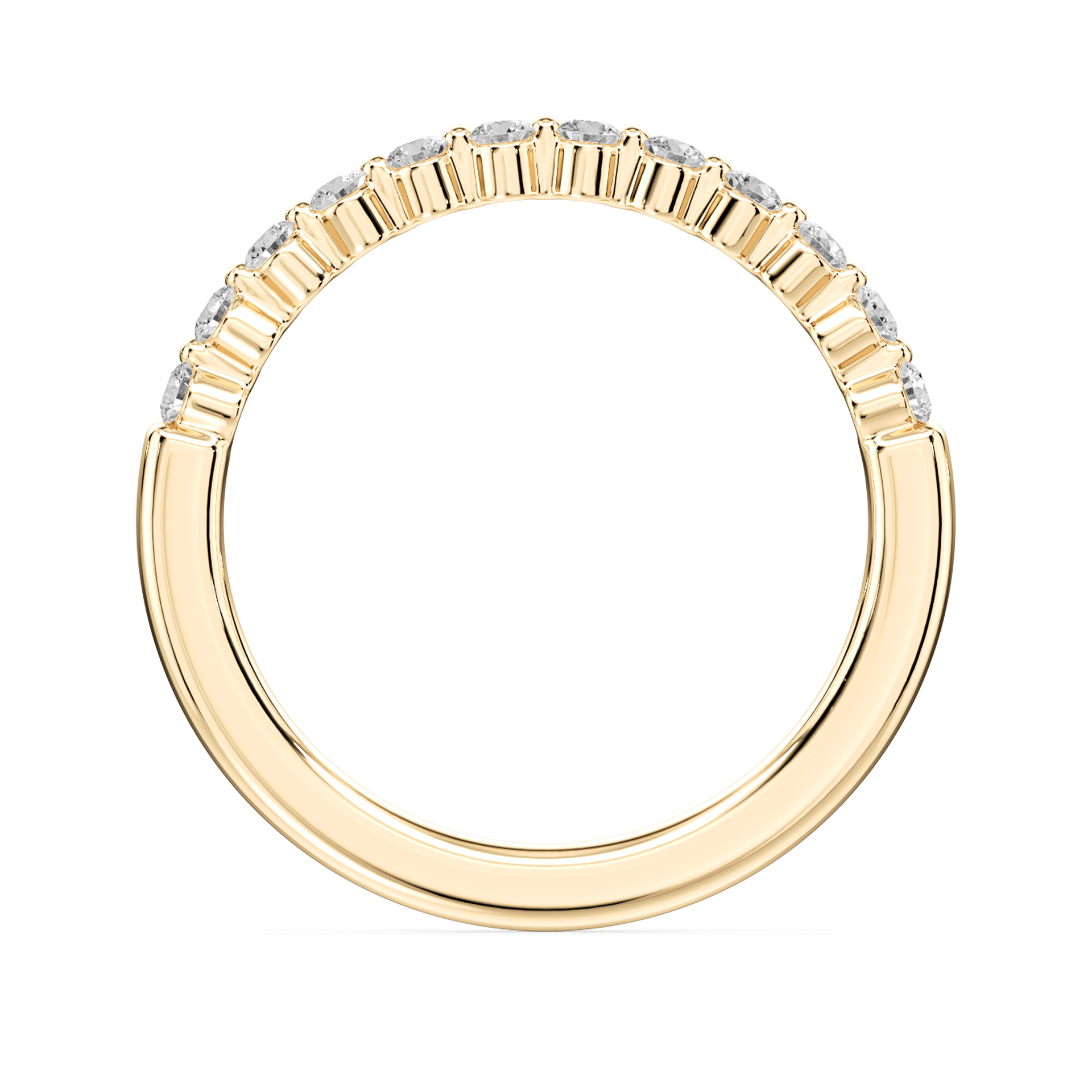 Lovea Willow Vorsteckring – Schwebende Brillanten – Gelbgold