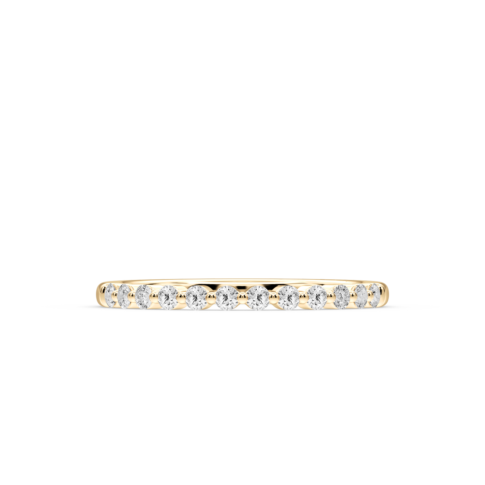 Lovea Willow Vorsteckring – Schwebende Brillanten – Gelbgold