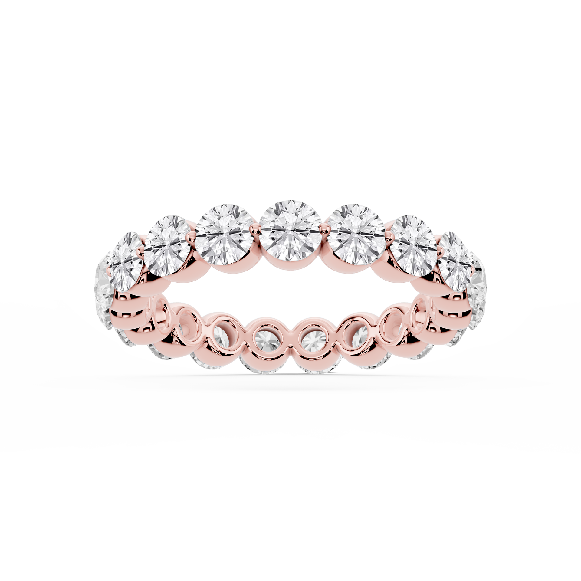 Lovea Zora Eternity Ring Rundschliff – Roségold