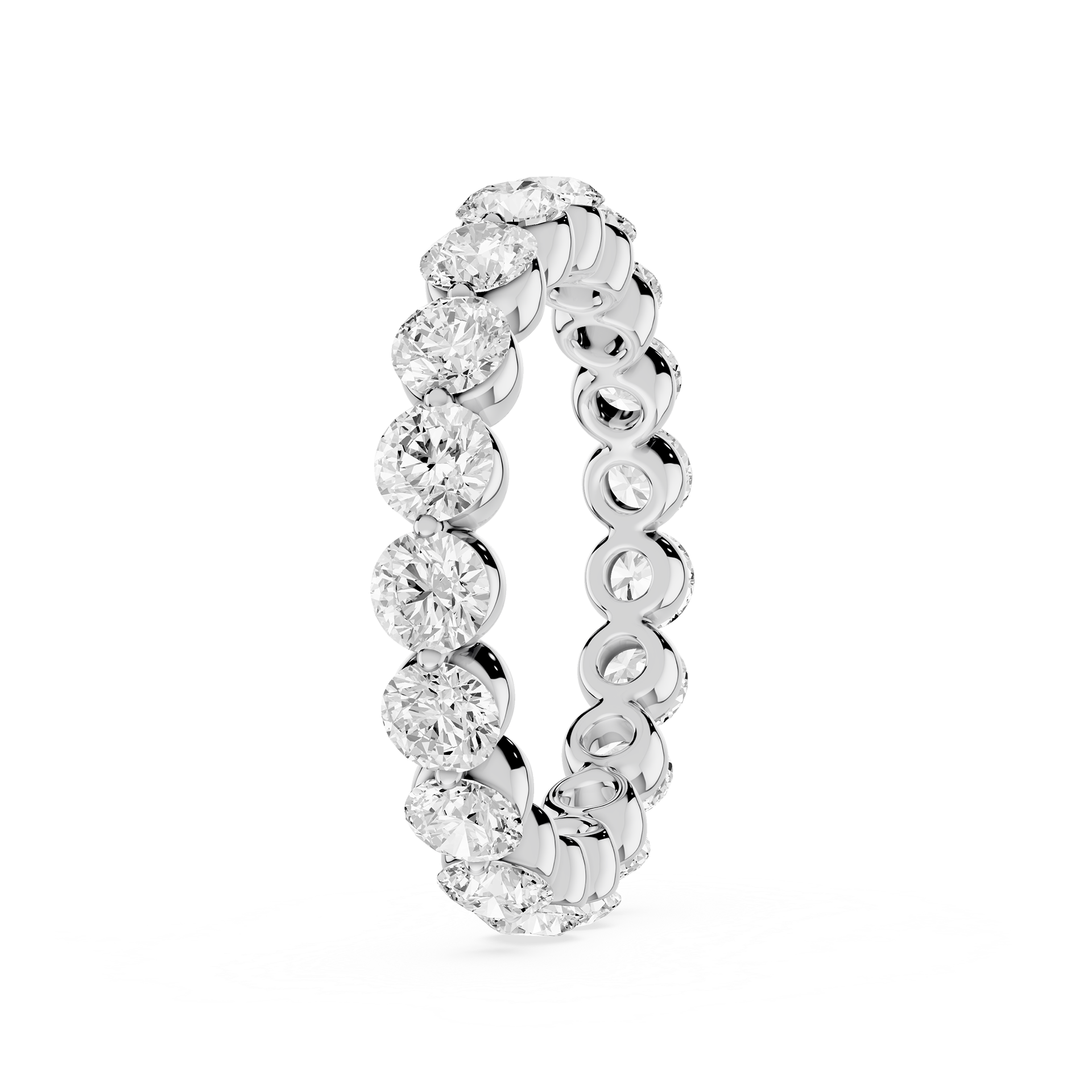 Lovea Zora Eternity Ring Rundschliff – Weißgold
