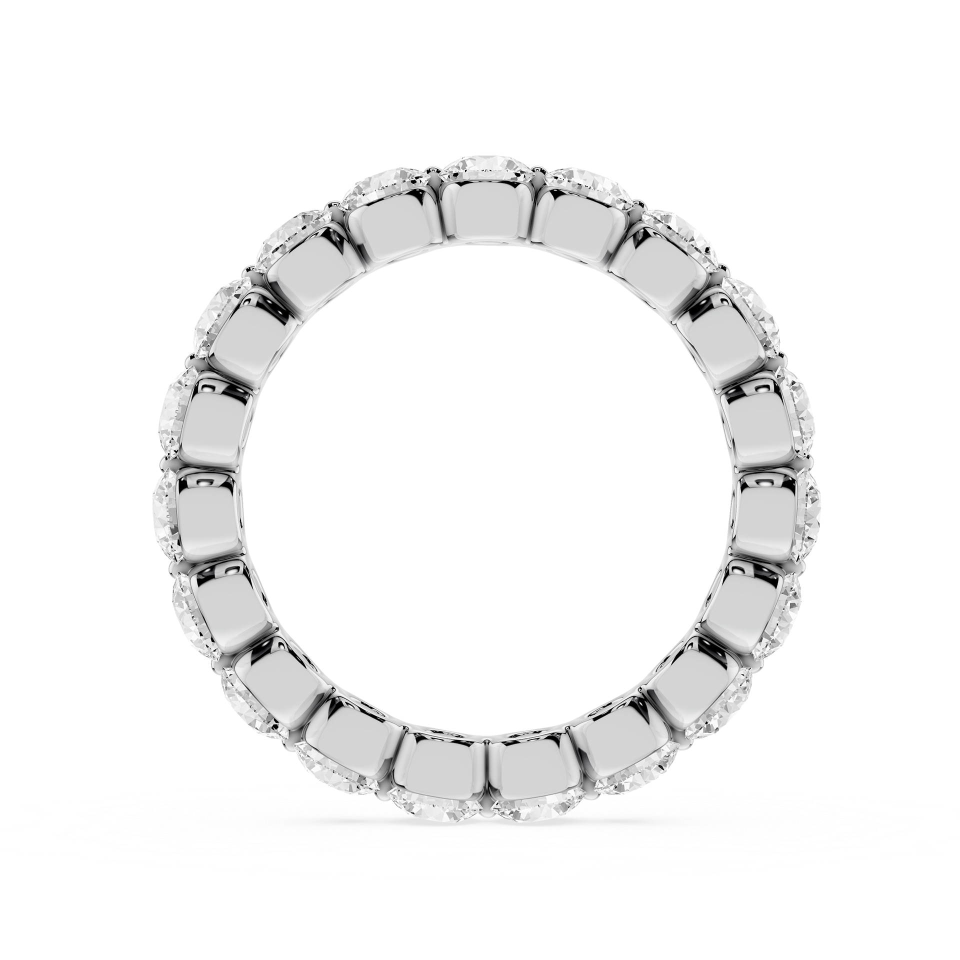 Lovea Zora Eternity Ring Rundschliff – Weißgold