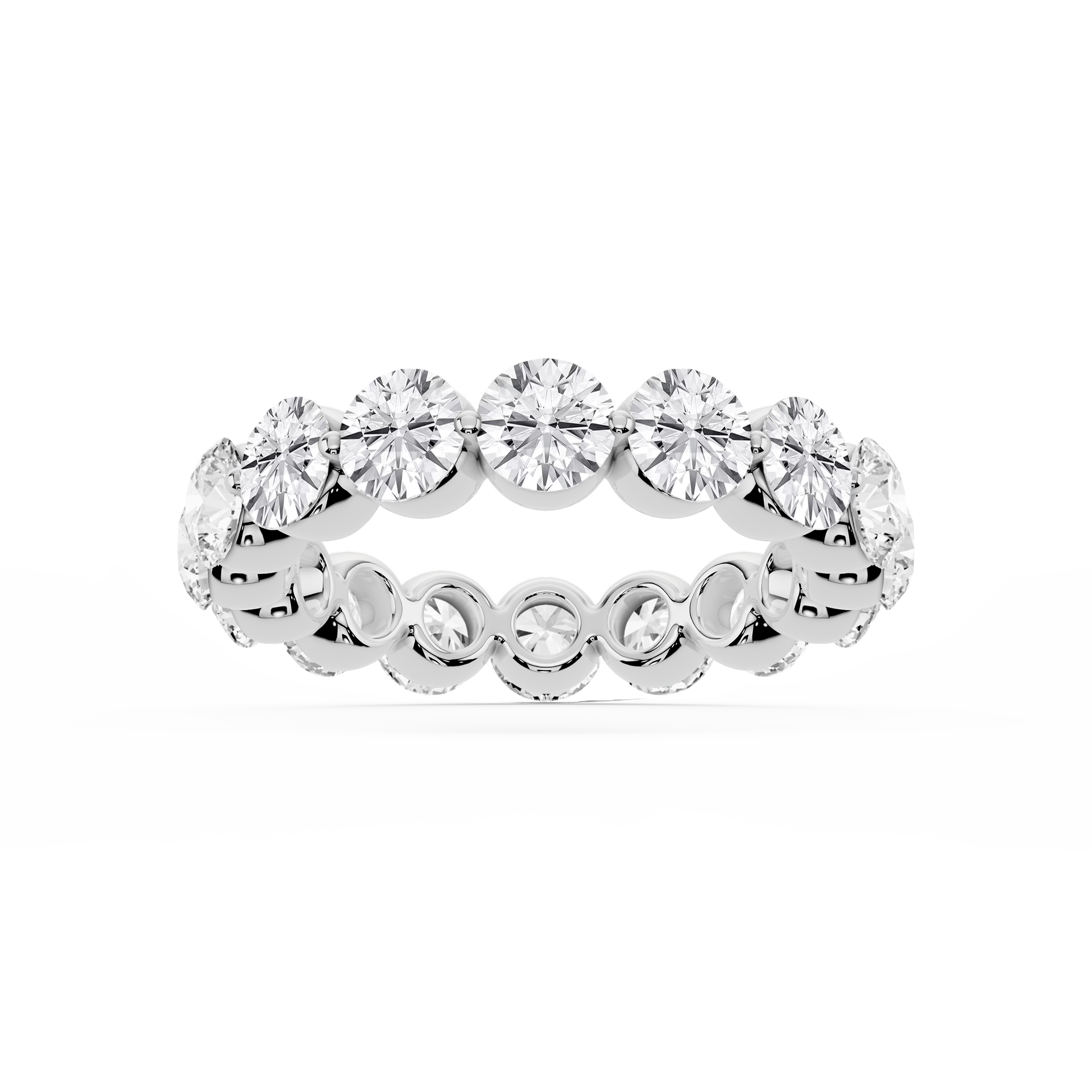 Lovea Zora Eternity Ring Rundschliff – Weißgold