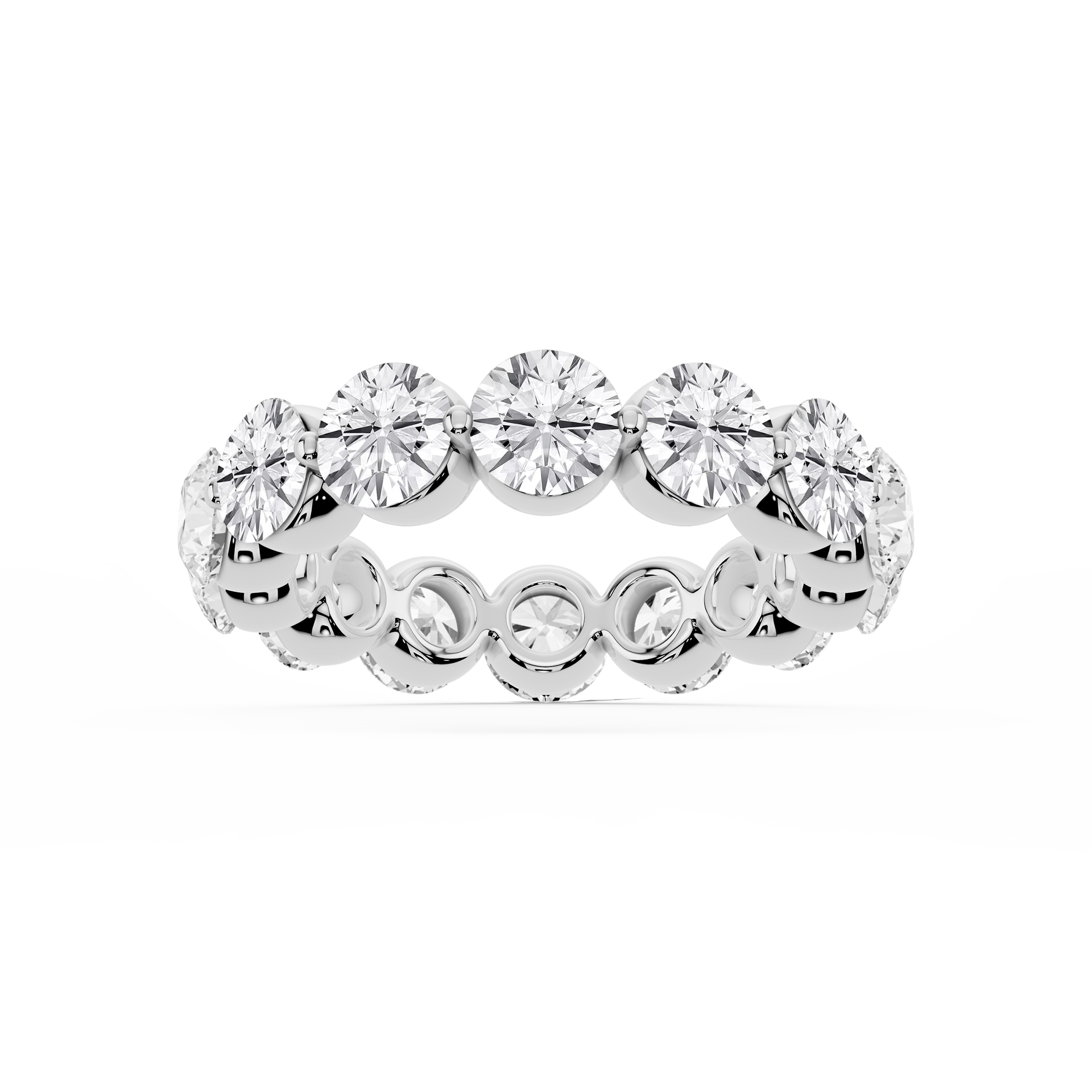 Lovea Zora Eternity Ring Rundschliff – Weißgold