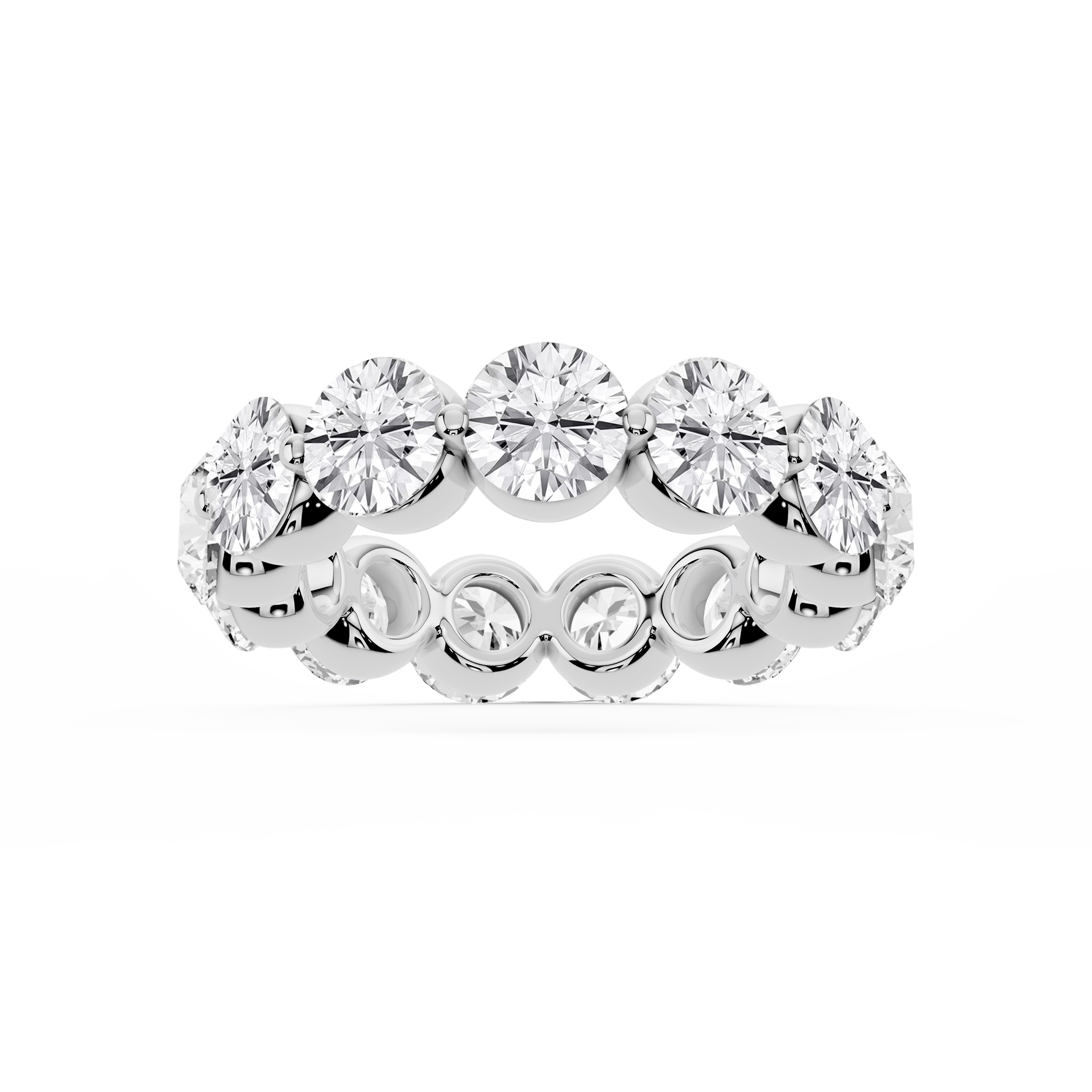 Lovea Zora Eternity Ring Rundschliff – Weißgold