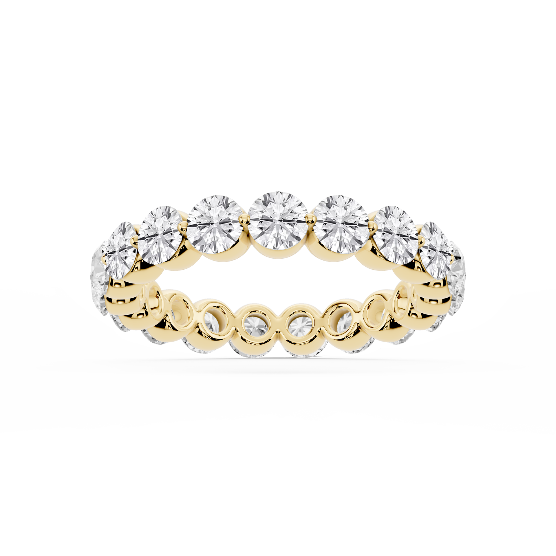 Lovea Zora Eternity Ring Rundschliff – Gelbgold