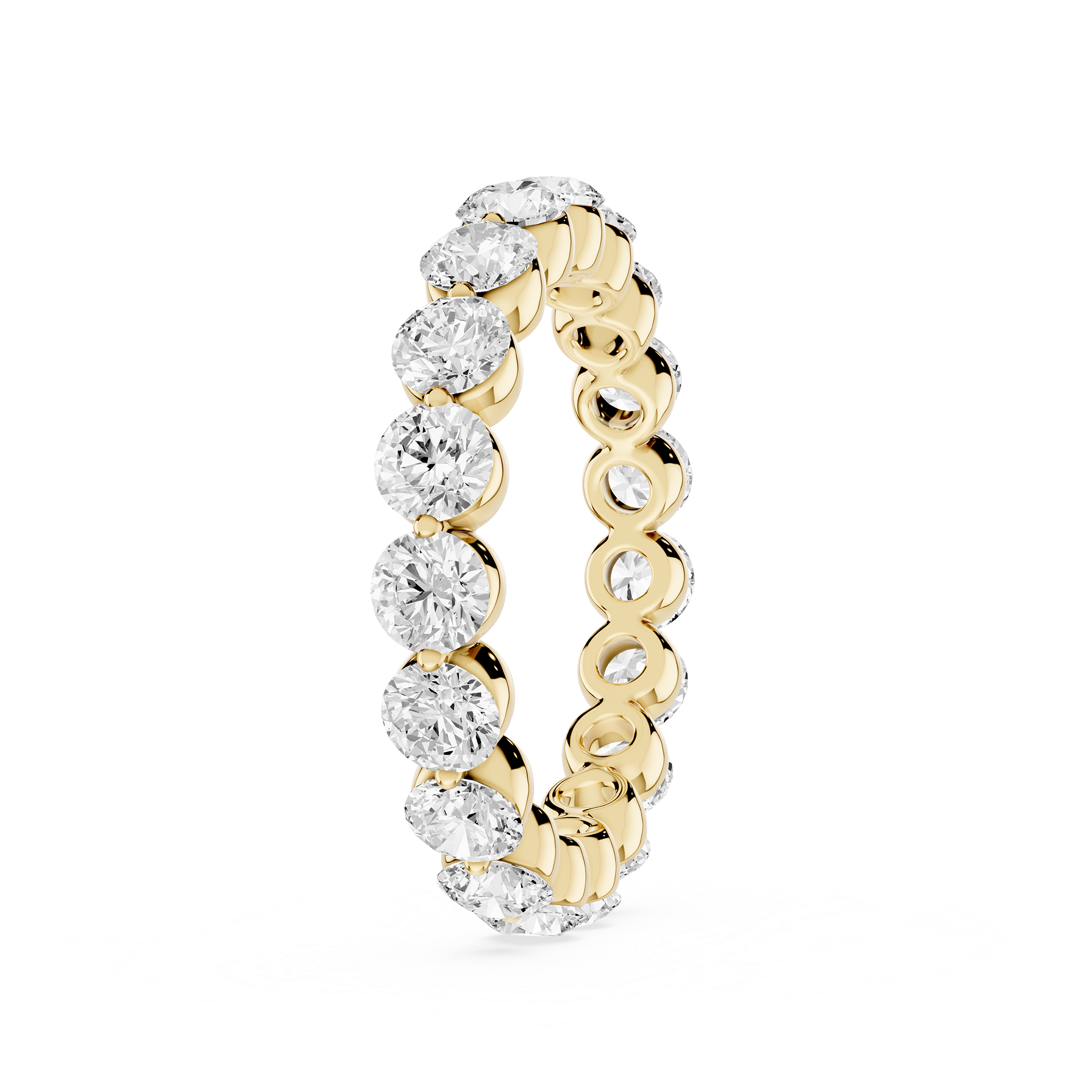 Lovea Zora Eternity Ring Rundschliff – Gelbgold