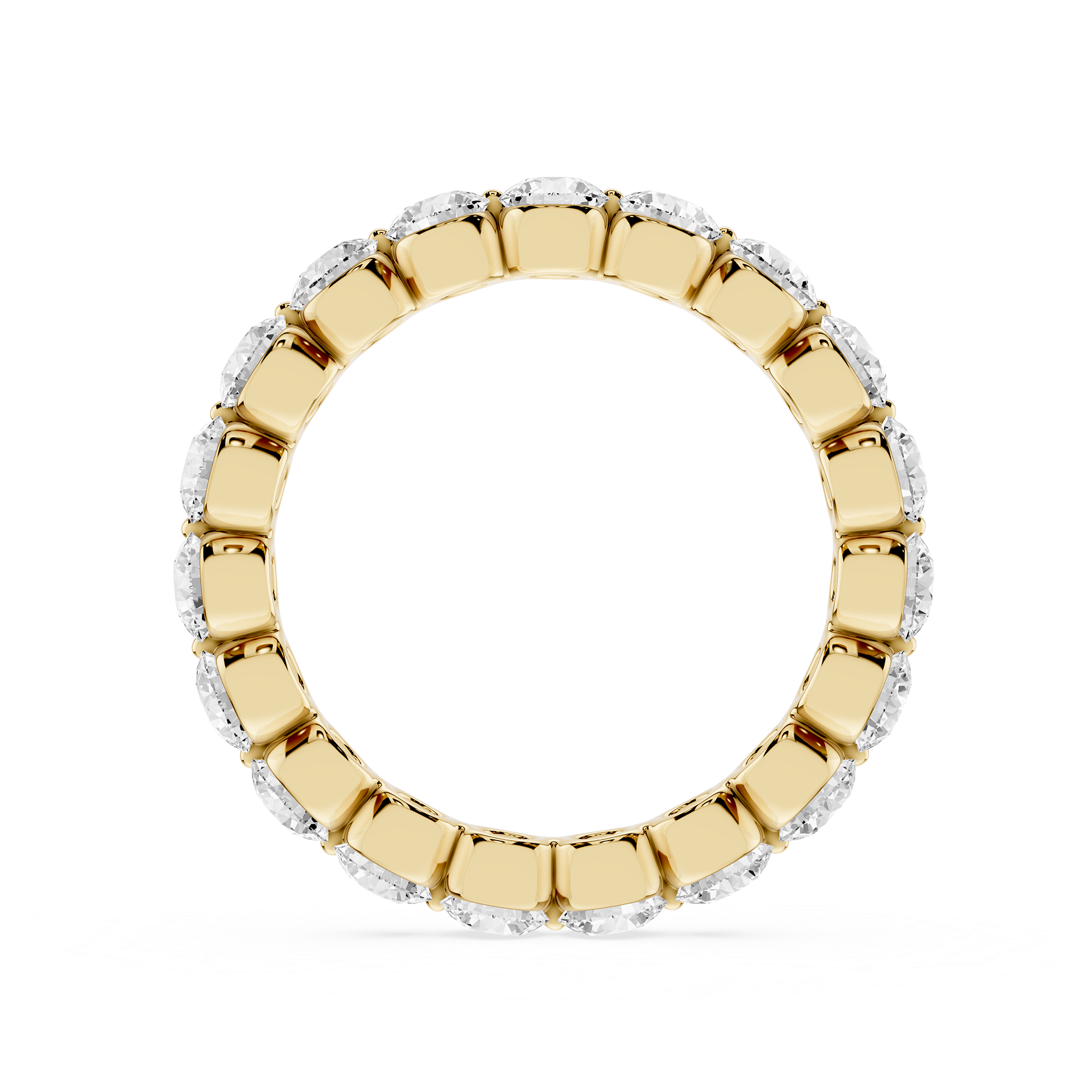 Lovea Zora Eternity Ring Rundschliff – Gelbgold