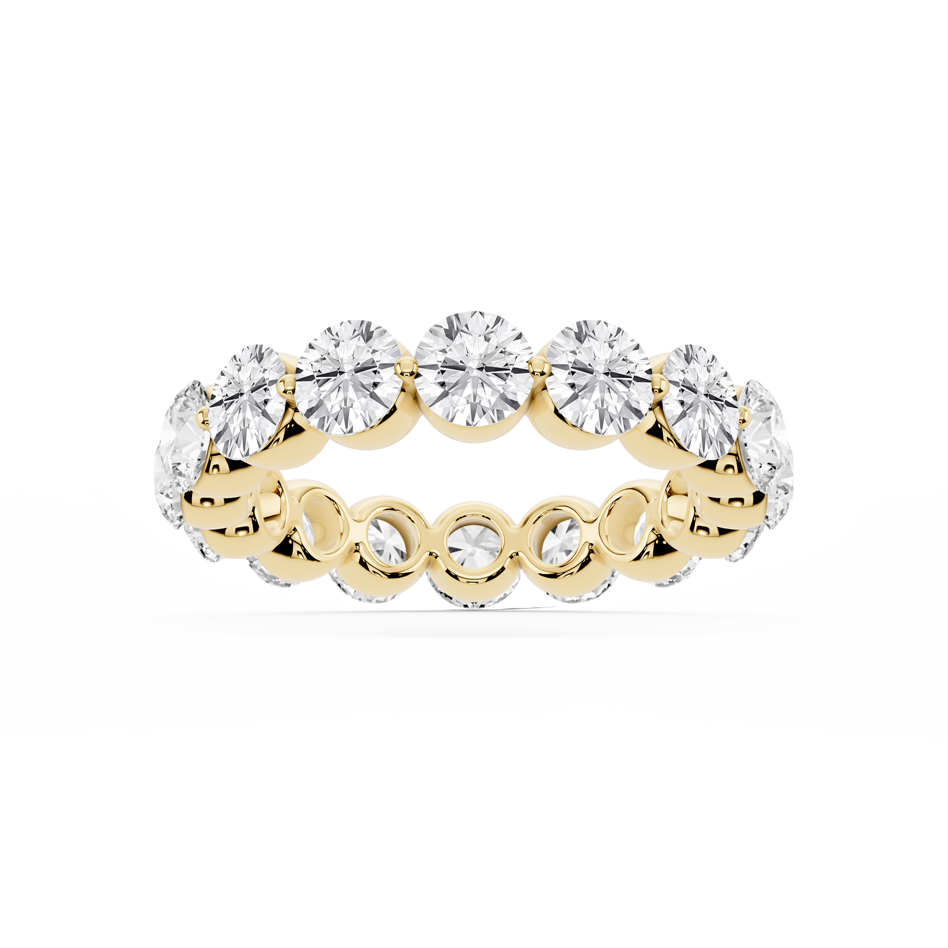 Lovea Zora Eternity Ring Rundschliff – Gelbgold