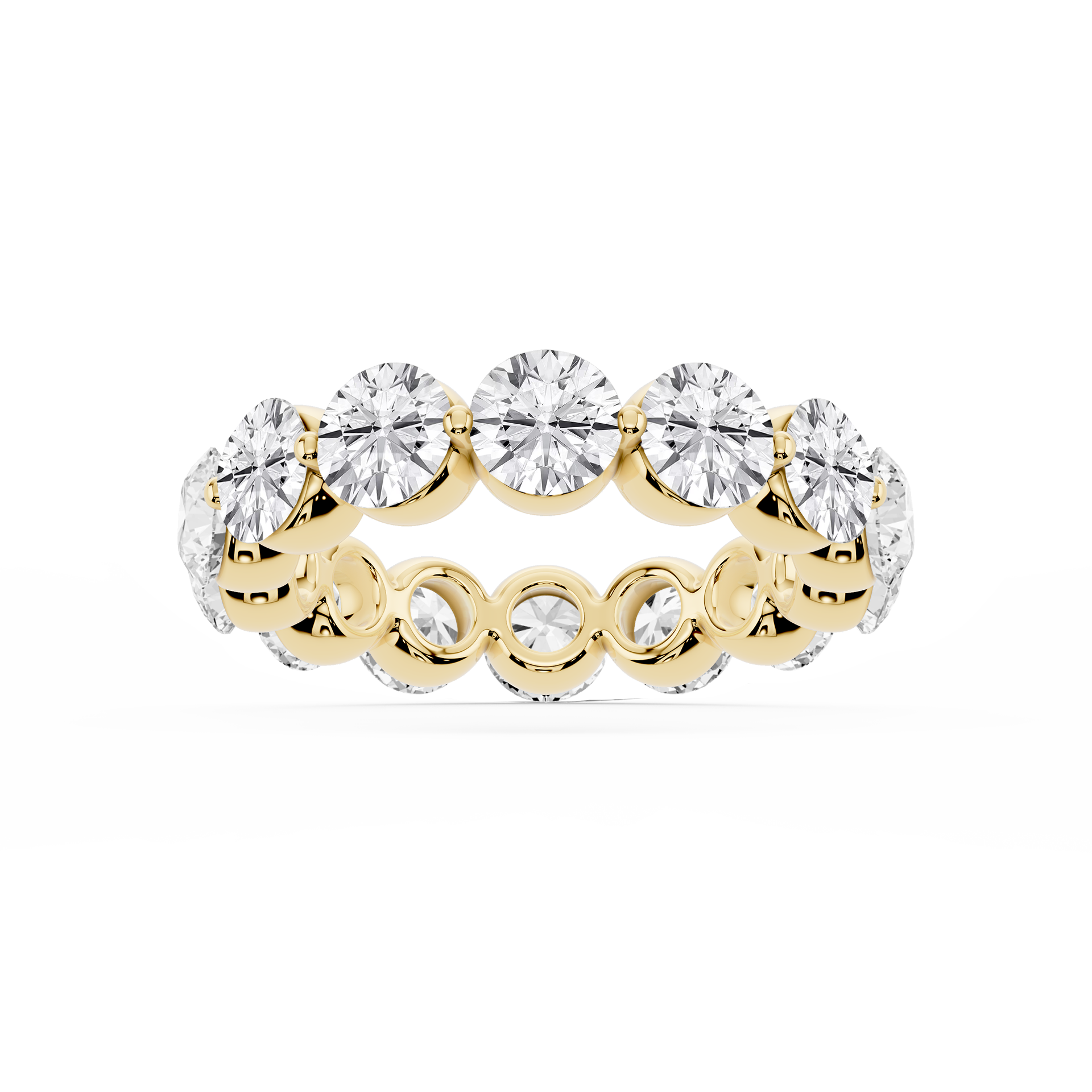 Lovea Zora Eternity Ring Rundschliff – Gelbgold