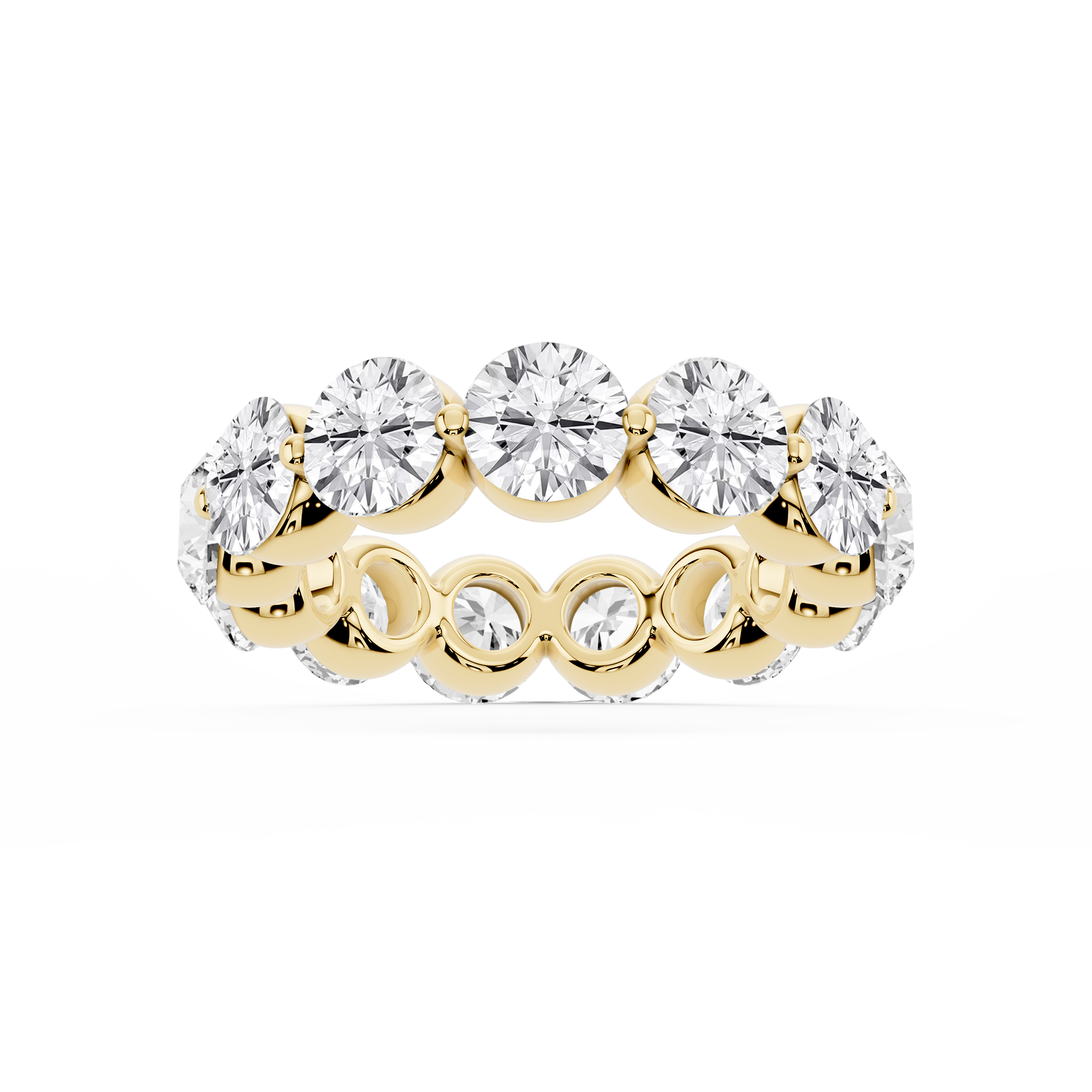 Lovea Zora Eternity Ring Rundschliff – Gelbgold